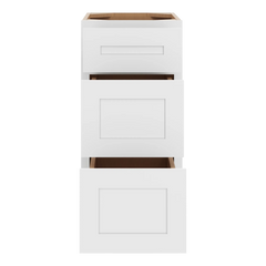 CNC Luxor 5-Piece White 15" W 3 Drawer Base Cabinet