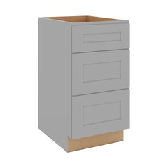 J&K Castle Grey S5 Base w/3 Drawers - 18" W