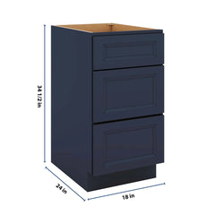 J&K Naval B7 Base w/3 Drawers - 18" W