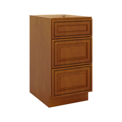 J&K Mocha Glazed K10 Base w/3 Drawers - 18" W