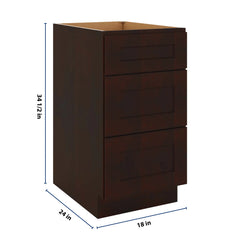 J&K Java Coffee S1 Base w/3 Drawers - 18" W