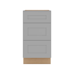 J&K Castle Grey S5 Base w/3 Drawers - 18" W
