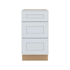 J&K White Shaker S8 Base w/3 Drawers - 18" W