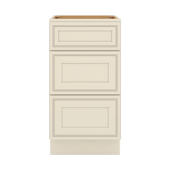 J&K Pearl Glazed H9 Base w/3 Drawers - 18" W