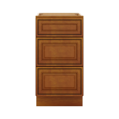 J&K Mocha Glazed K10 Base w/3 Drawers - 18" W