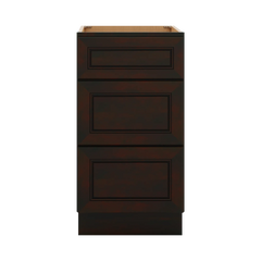 J&K Espresso K8 Base w/3 Drawers - 18" W
