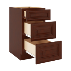 J&K Mahogany J5 Base w/3 Drawers - 18" W