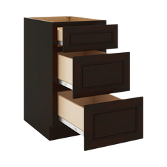J&K Espresso K8 Base w/3 Drawers - 18" W