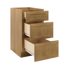 J&K Butterscotch B8 Base w/3 Drawers - 18" W
