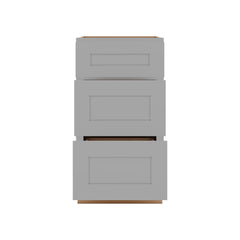 J&K Castle Grey S5 Base w/3 Drawers - 18" W