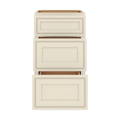 J&K Pearl Glazed H9 Base w/3 Drawers - 18" W