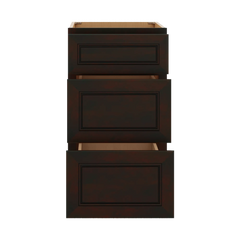 J&K Espresso K8 Base w/3 Drawers - 18" W
