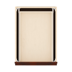J&K Mahogany J5 Base w/3 Drawers - 18" W