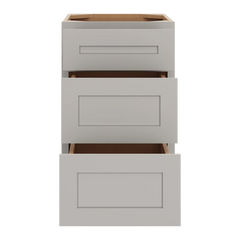 CNC Luxor 5-Piece Misty Grey 18" W X 32 1/2" H 3 Drawer Base Cabinet