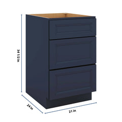 J&K Naval B7 Base w/3 Drawers - 21" W