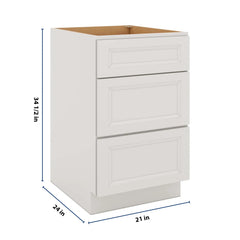 J&K Pure B5 Base w/3 Drawers - 21" W