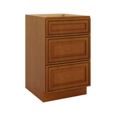 J&K Mocha Glazed K10 Base w/3 Drawers - 21" W