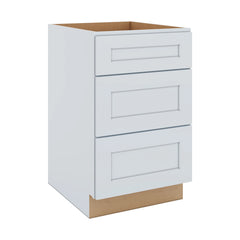 J&K White Shaker S8 Base w/3 Drawers - 21" W