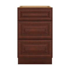 J&K Mahogany J5 Base w/3 Drawers - 21" W