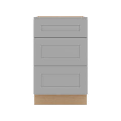 J&K Castle Grey S5 Base w/3 Drawers - 21" W