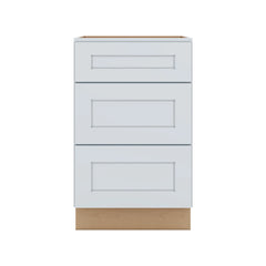 J&K White Shaker S8 Base w/3 Drawers - 21" W