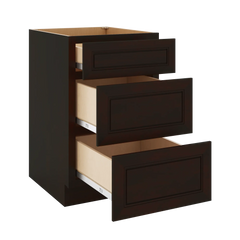 J&K Espresso K8 Base w/3 Drawers - 21" W