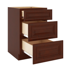 J&K Mahogany J5 Base w/3 Drawers - 21" W