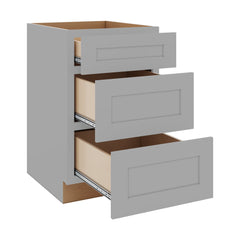 J&K Castle Grey S5 Base w/3 Drawers - 21" W
