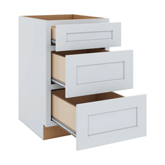 J&K White Shaker S8 Base w/3 Drawers - 21" W