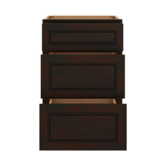 J&K Espresso K8 Base w/3 Drawers - 21" W