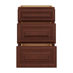 J&K Mahogany J5 Base w/3 Drawers - 21" W