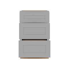 J&K Castle Grey S5 Base w/3 Drawers - 21" W