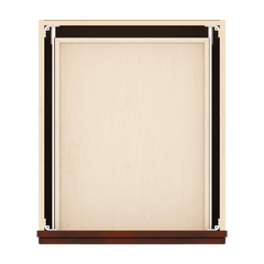 J&K Mahogany J5 Base w/3 Drawers - 21" W