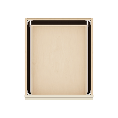 J&K Pearl Glazed H9 Base w/3 Drawers - 21" W