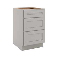CNC Luxor 5-Piece Misty Grey 21" W 3 Drawer Base Cabinet