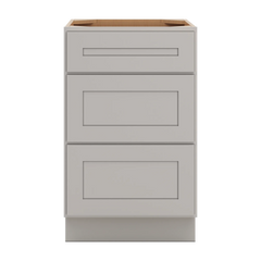 CNC Luxor 5-Piece Misty Grey 21" W 3 Drawer Base Cabinet