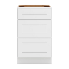 CNC Luxor 5-Piece White 21" W 3 Drawer Base Cabinet