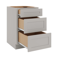 CNC Luxor 5-Piece Misty Grey 21" W 3 Drawer Base Cabinet