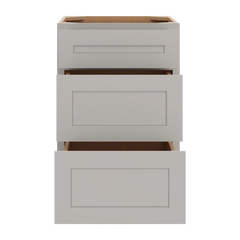 CNC Luxor 5-Piece Misty Grey 21" W 3 Drawer Base Cabinet