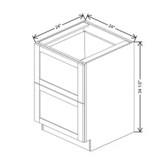 Fabuwood Allure Fusion Timber 30" W X 34 1/2" H X 24" D 3 Drawer Base Cabinet