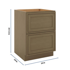 J&K Hazel H8 Base w/2 Drawers - 24" W