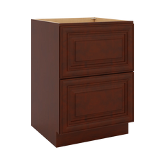J&K Mahogany J5 Base w/2 Drawers - 24" W