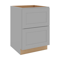 J&K Castle Grey S5 Base w/2 Drawers - 24" W