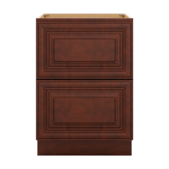 J&K Mahogany J5 Base w/2 Drawers - 24" W