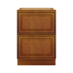 J&K Mocha Glazed K10 Base w/2 Drawers - 24" W
