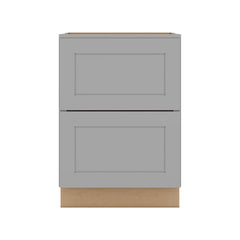 J&K Castle Grey S5 Base w/2 Drawers - 24" W