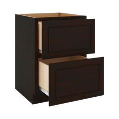 J&K Espresso K8 Base w/2 Drawers - 24" W