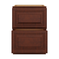 J&K Mahogany J5 Base w/2 Drawers - 24" W