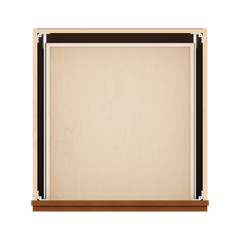 J&K Mocha Glazed K10 Base w/2 Drawers - 24" W