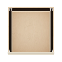 J&K Pearl Glazed H9 Base w/2 Drawers - 24" W